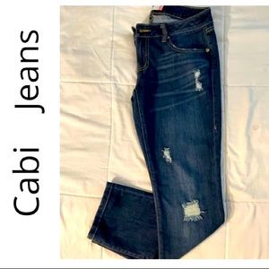 Cabi Slim distressed boyfriend Jeans